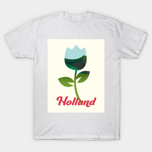 Holland Tulip Vacation art T-Shirt by nickemporium1